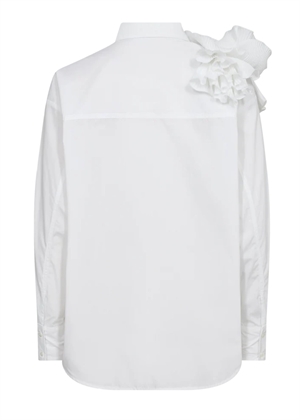 Pleat-Frill skjorte Bright White Copenhagen Muse